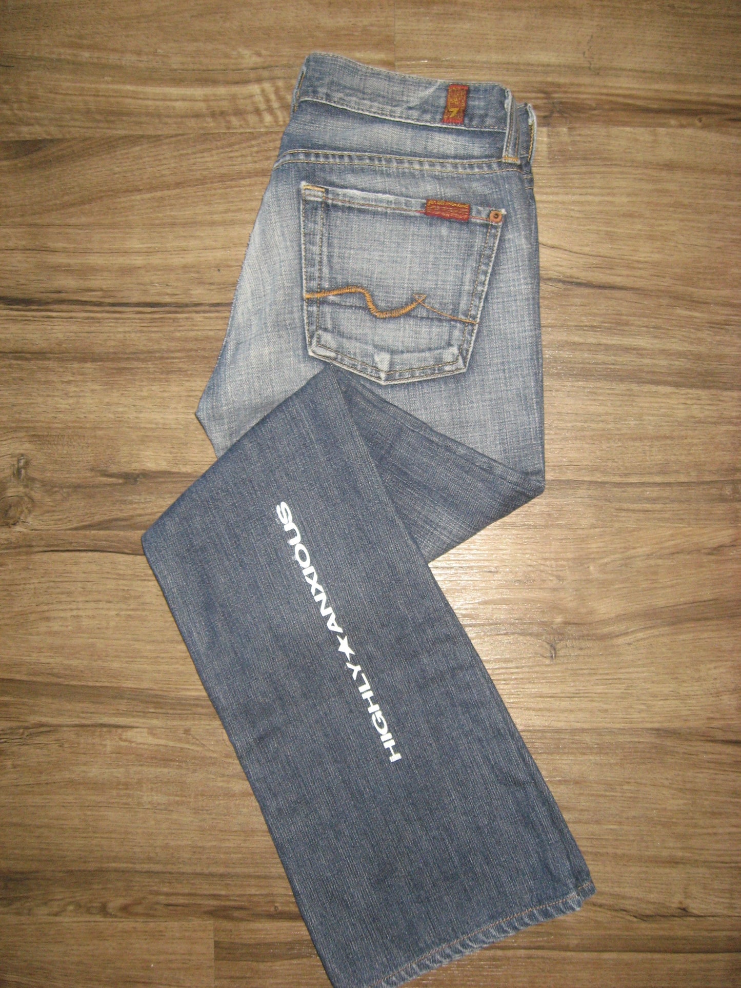 Highly Anxious Custom Vintage 7 For All Mankind Jeans